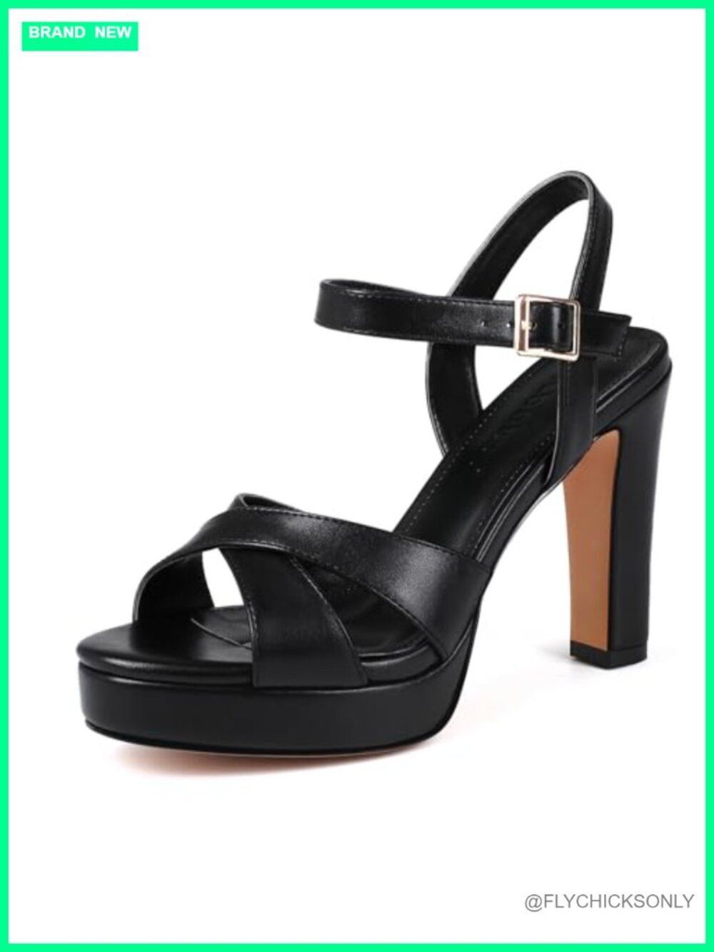 Platform High Heels Chunky Block Heel Open Toe Ankle Strap Wedge Sandals